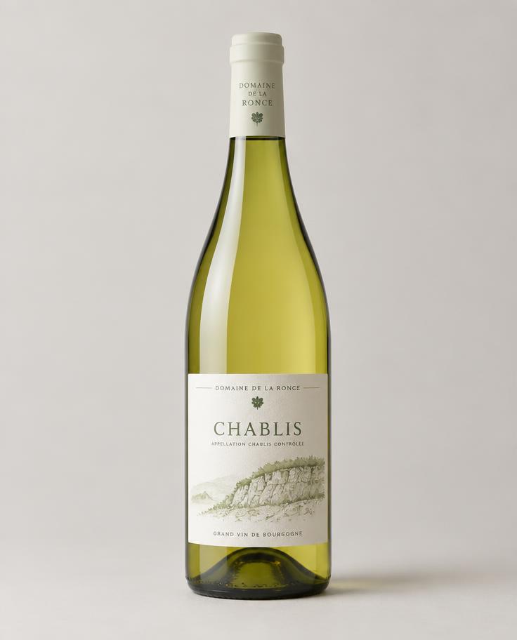 A bottle of our exquisite Chablis Premier Cru Montmains