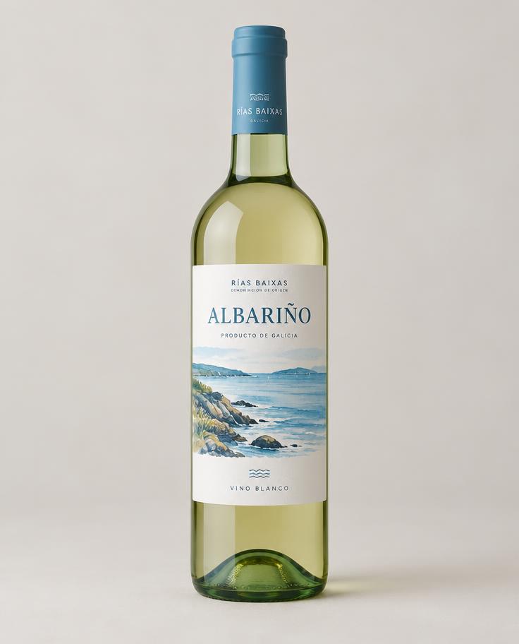 A bottle of our exquisite Pazo Señorans Albariño